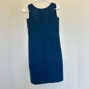 Ann Taylor Teal Blue Sheath Empire Dress
